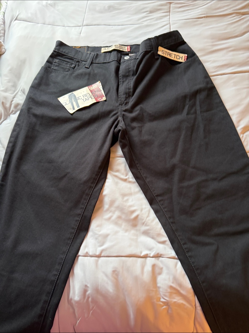 Levi's Black Stretch Chinos - Slim Fit
